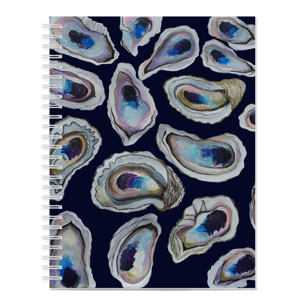 Spiral Notebook-Oysters (6.5 x 8.75)