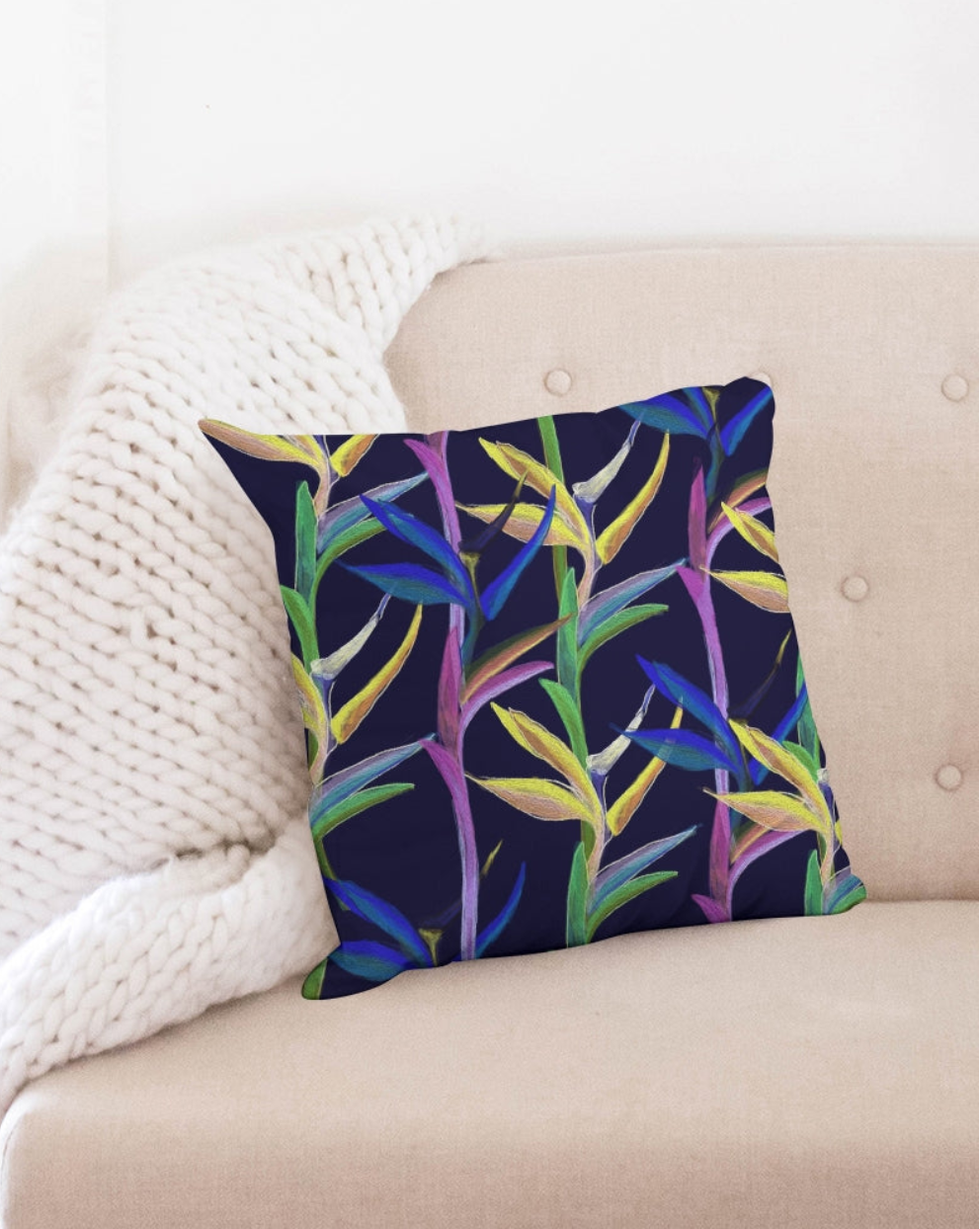 Bird of Paradise - Throw Pillow