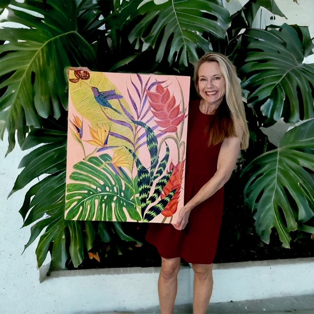 Bird of Paradise Original Painting