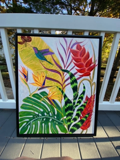 Bird of Paradise Original Painting