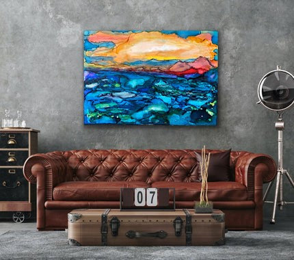 Lake Lure before Hurricane Helene- Original Painting