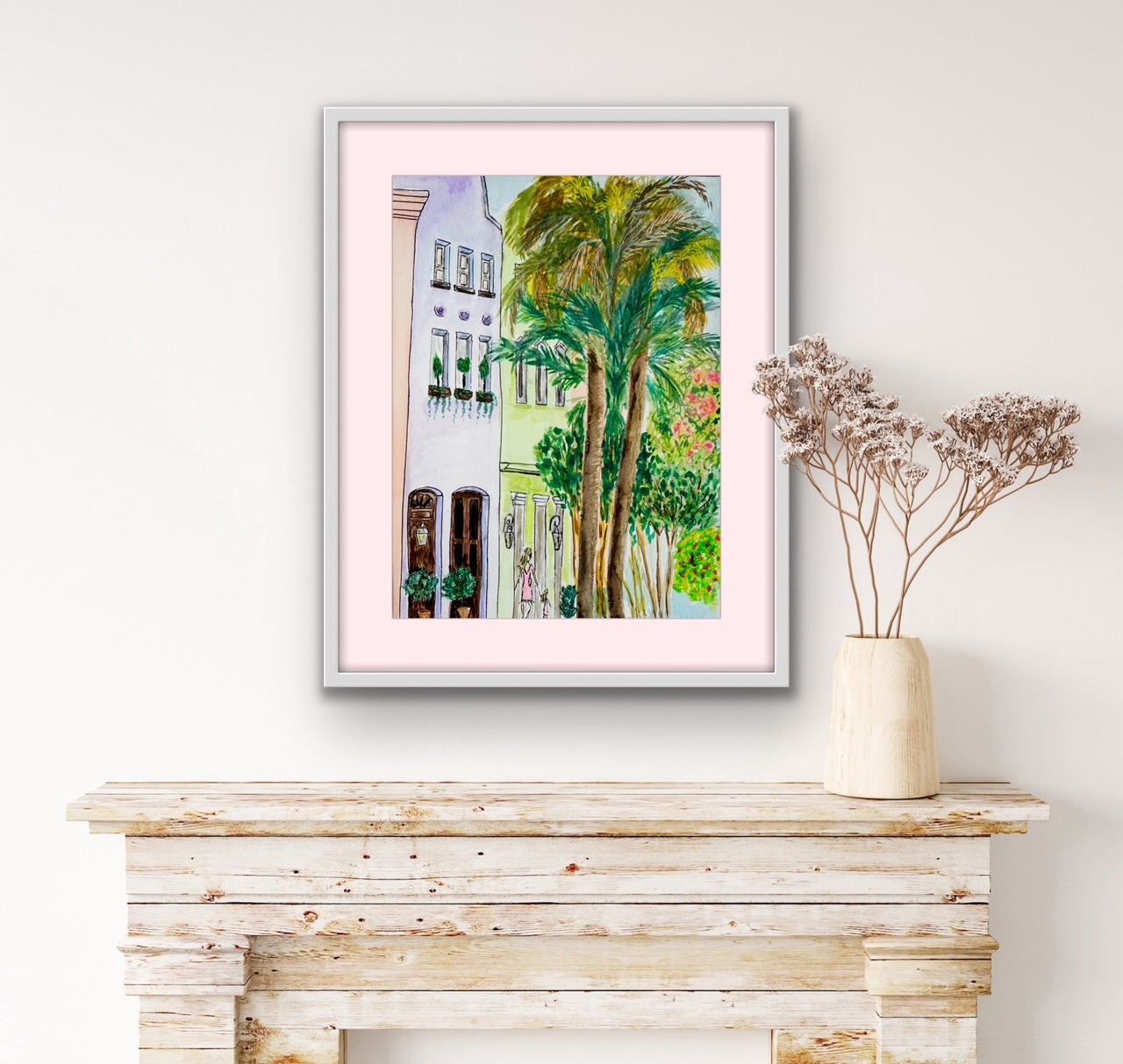 Rainbow Row Charleston-Original Painting