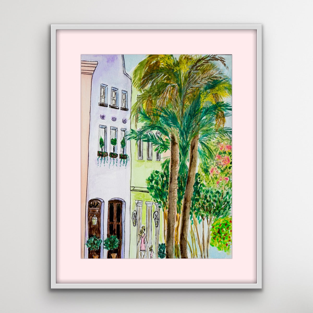 Rainbow Row Charleston-Original Painting