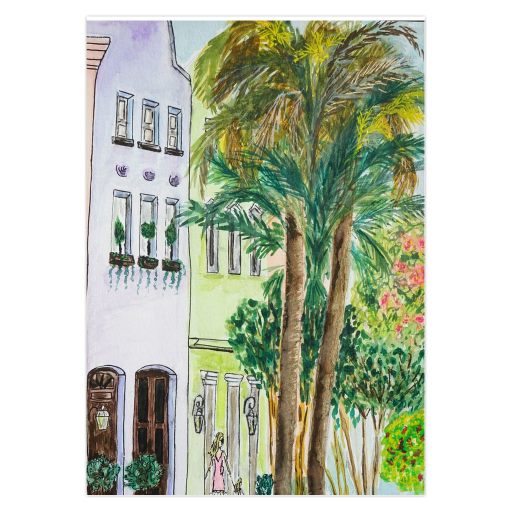Greeting cards-Rainbow Row Charleston