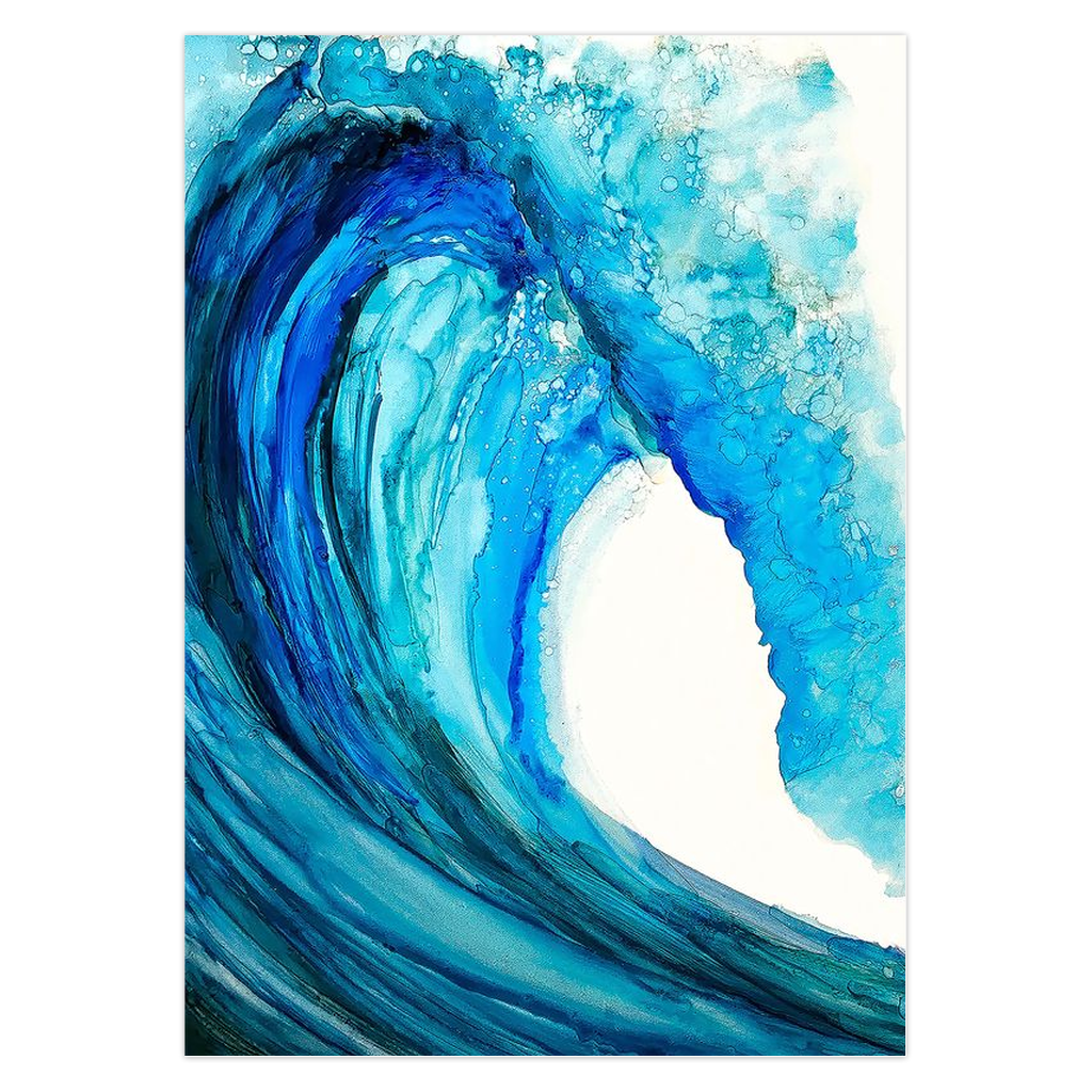 Greeting cards-Blue Wave