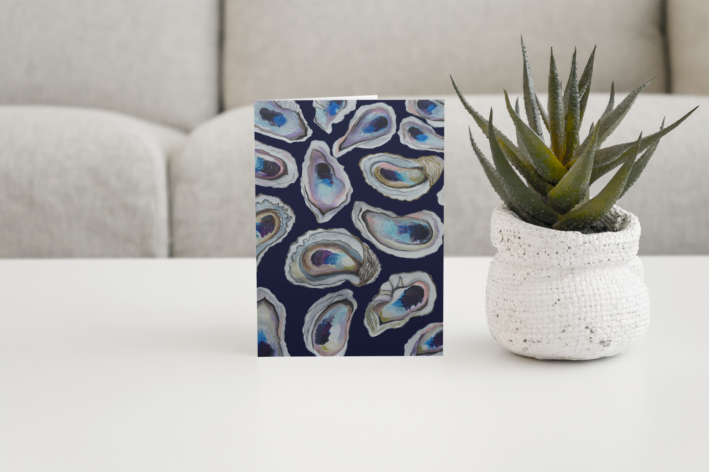 Greeting card-Oysters