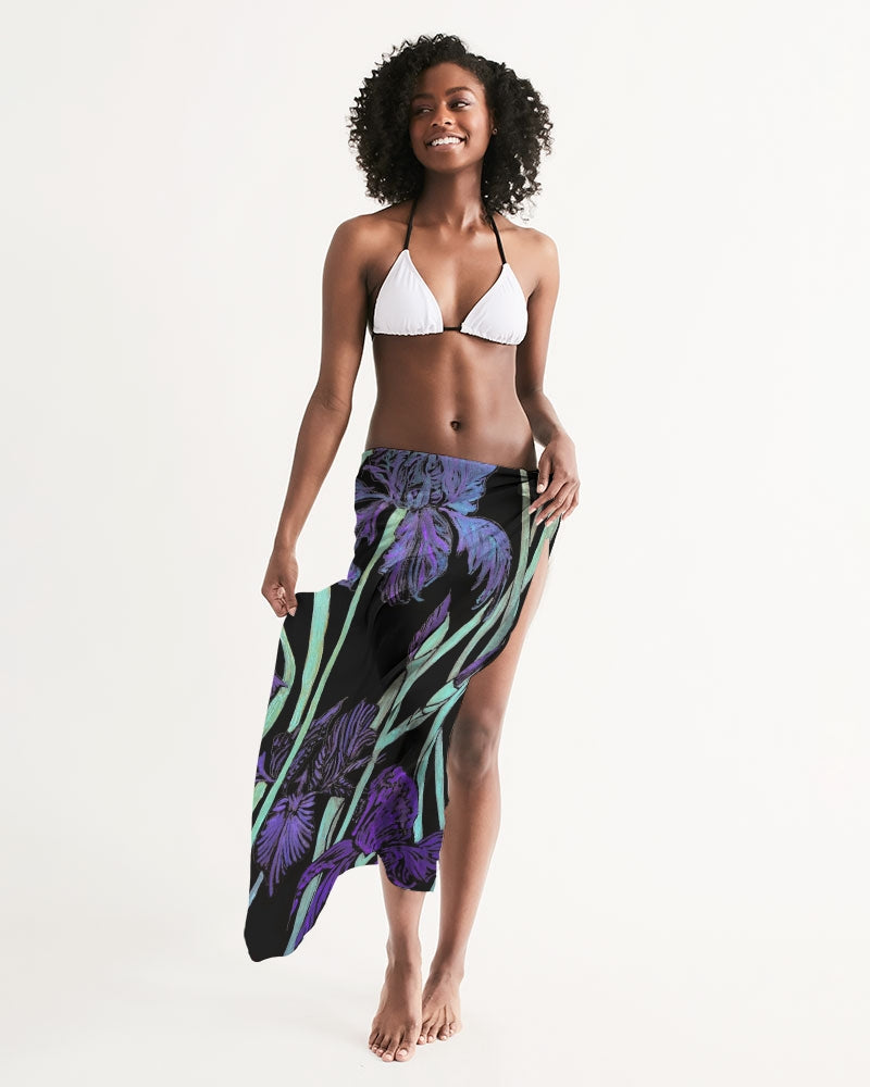 Swim Cover Up-Night Irises