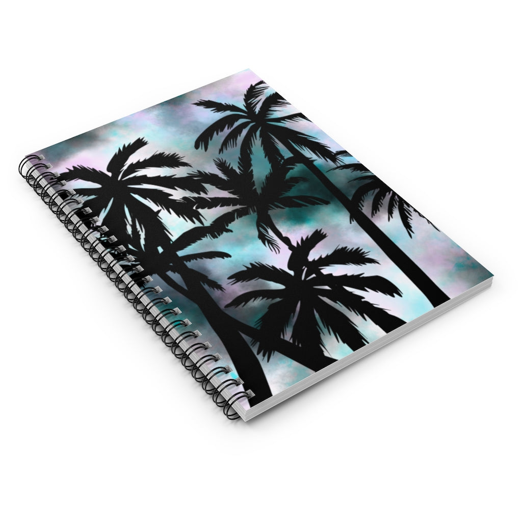 Spiral Notebook - Tie Dye Palm