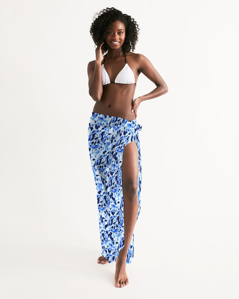 Swim Cover Up- Tie-Dye Blue