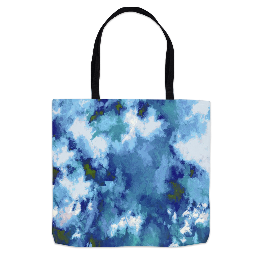Tote Bags-Blue Impressionist