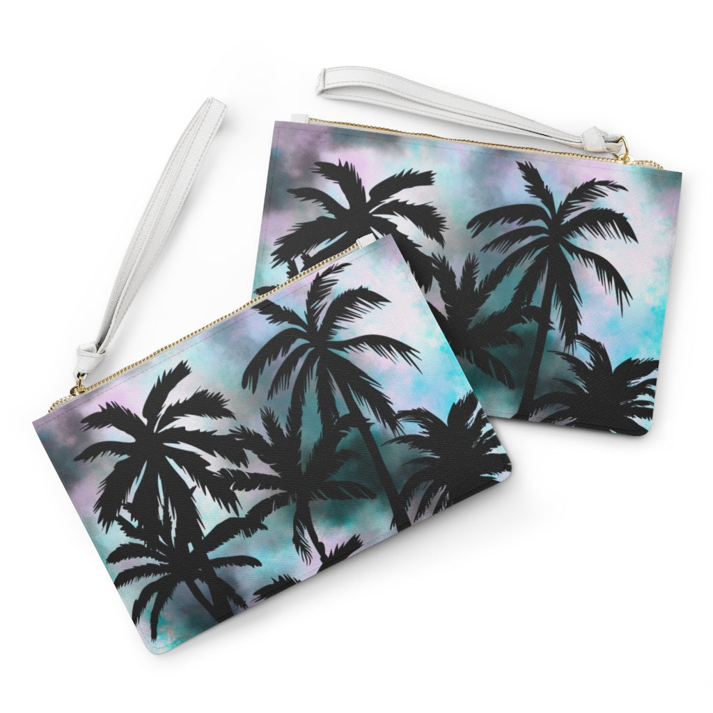 Clutch Bag-Tie Dye Palm