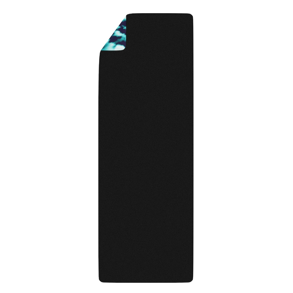 Rubber Yoga Mat-Aqua Tie-Dye