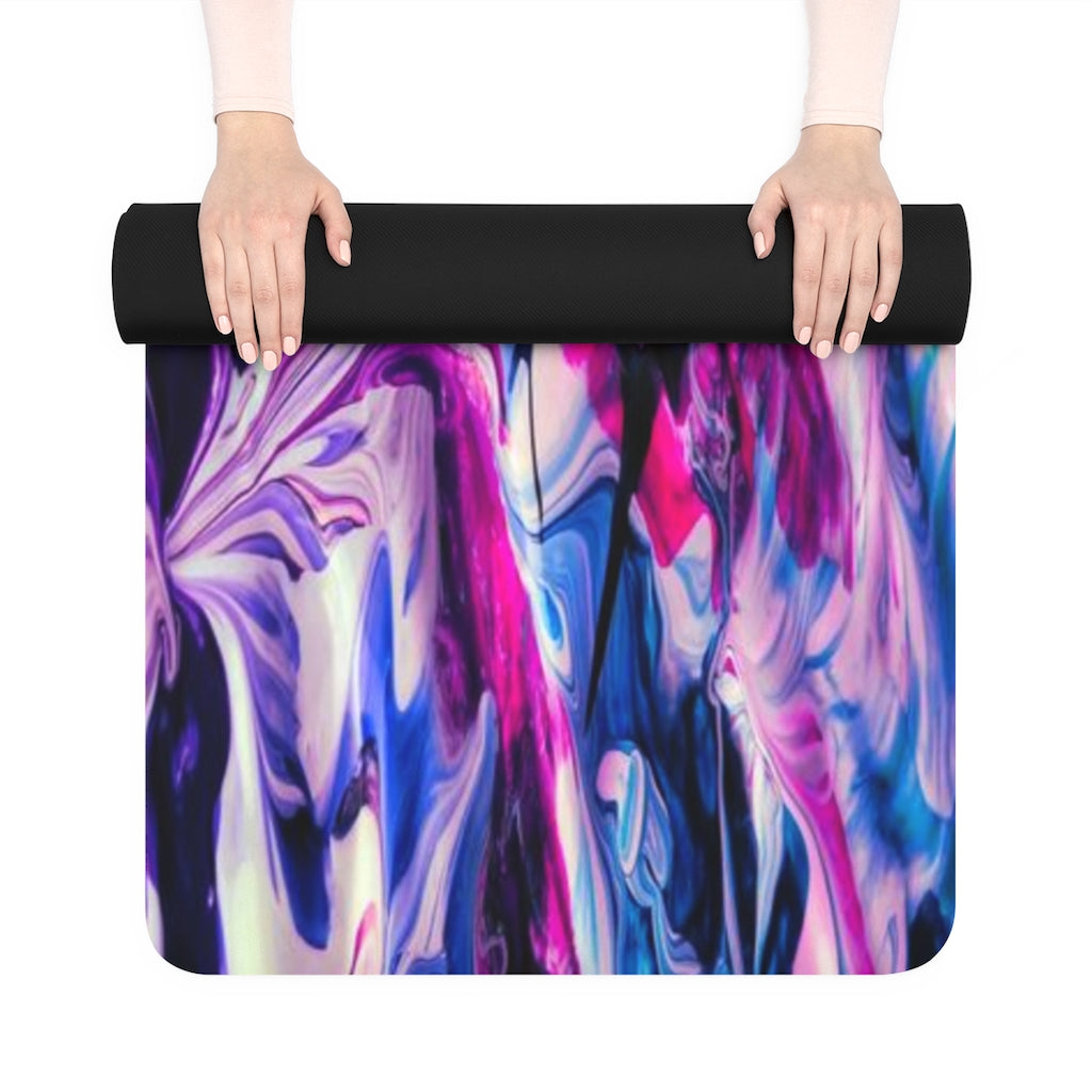 Rubber Yoga Mat-Artist Pour