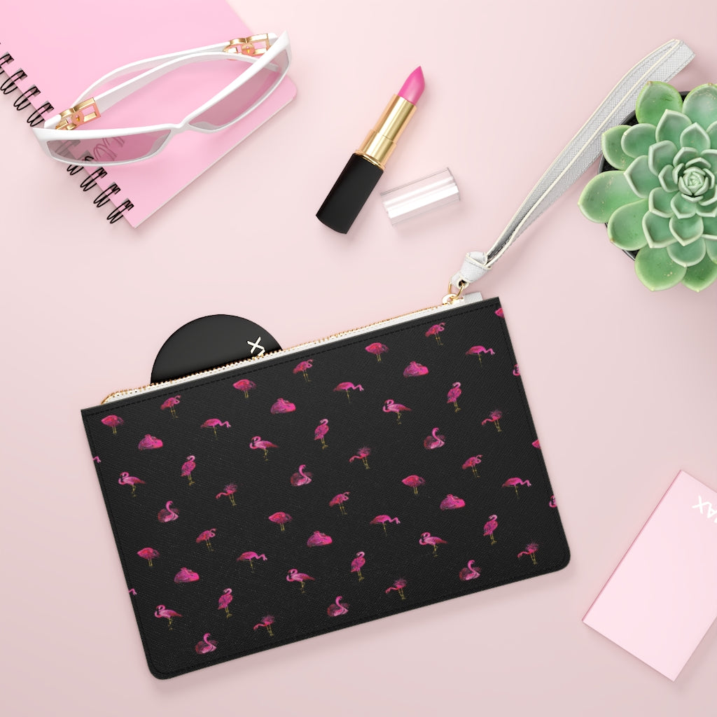 Clutch Bag-Flamingos