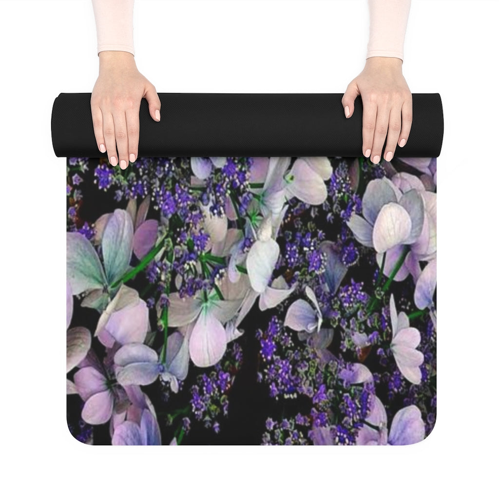 Rubber Yoga Mat-Hydrangea