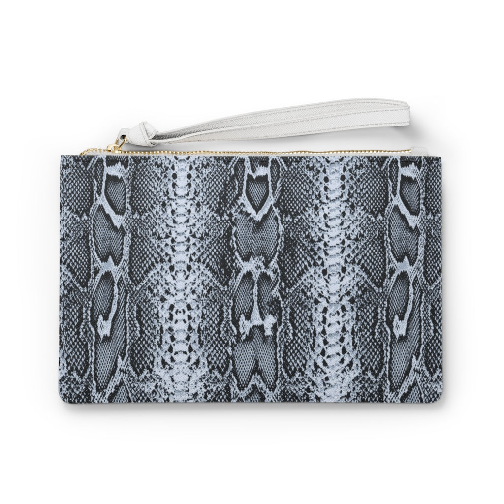 Clutch Bag-Grey Snake