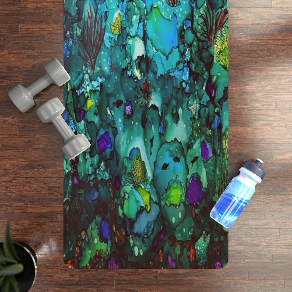 Rubber Yoga Mat-Under the Sea