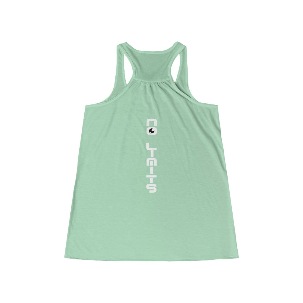 Women's Flowy Racerback Tank-No Limits No Excuses