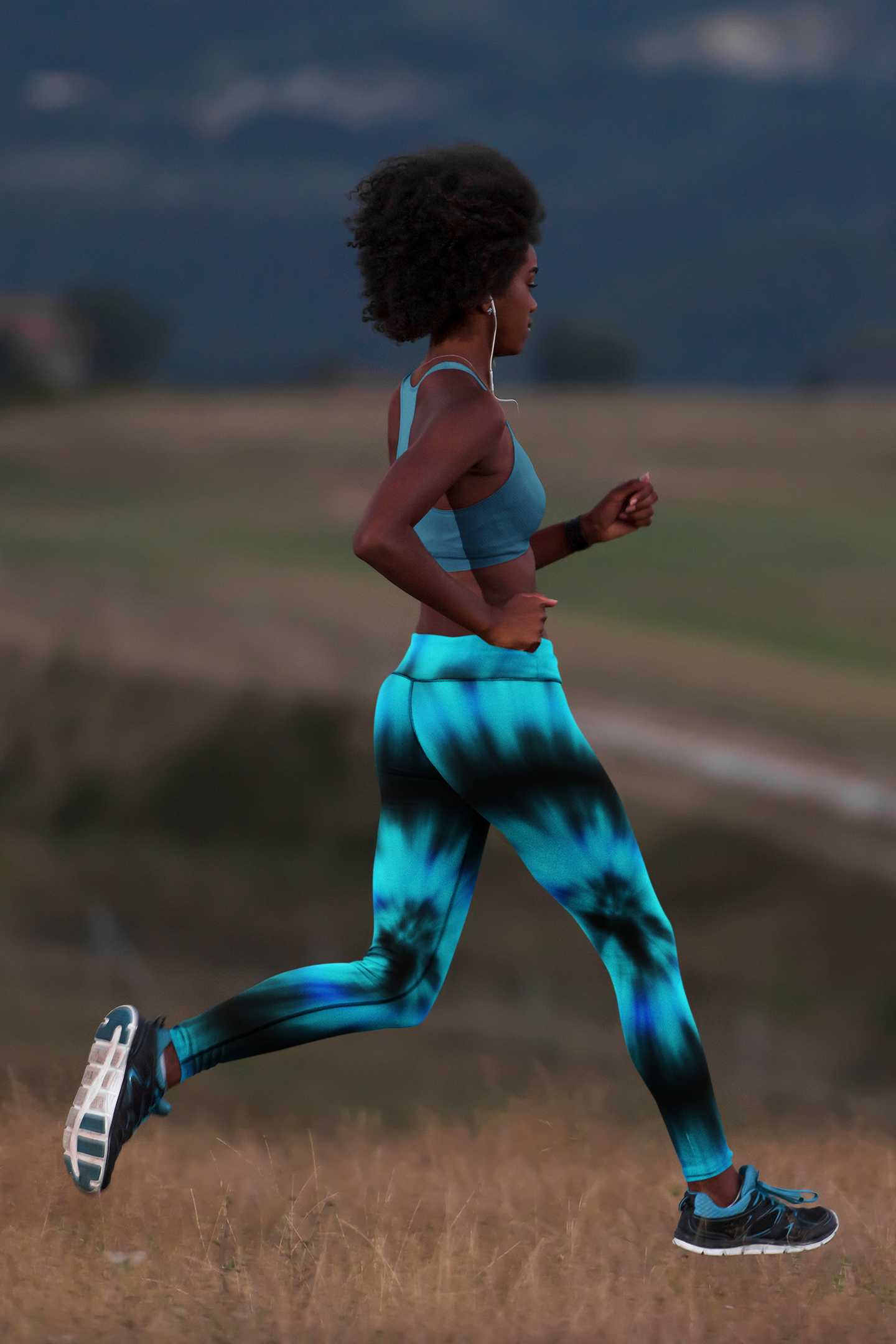 Side pocket leggings-Aurora Borealis