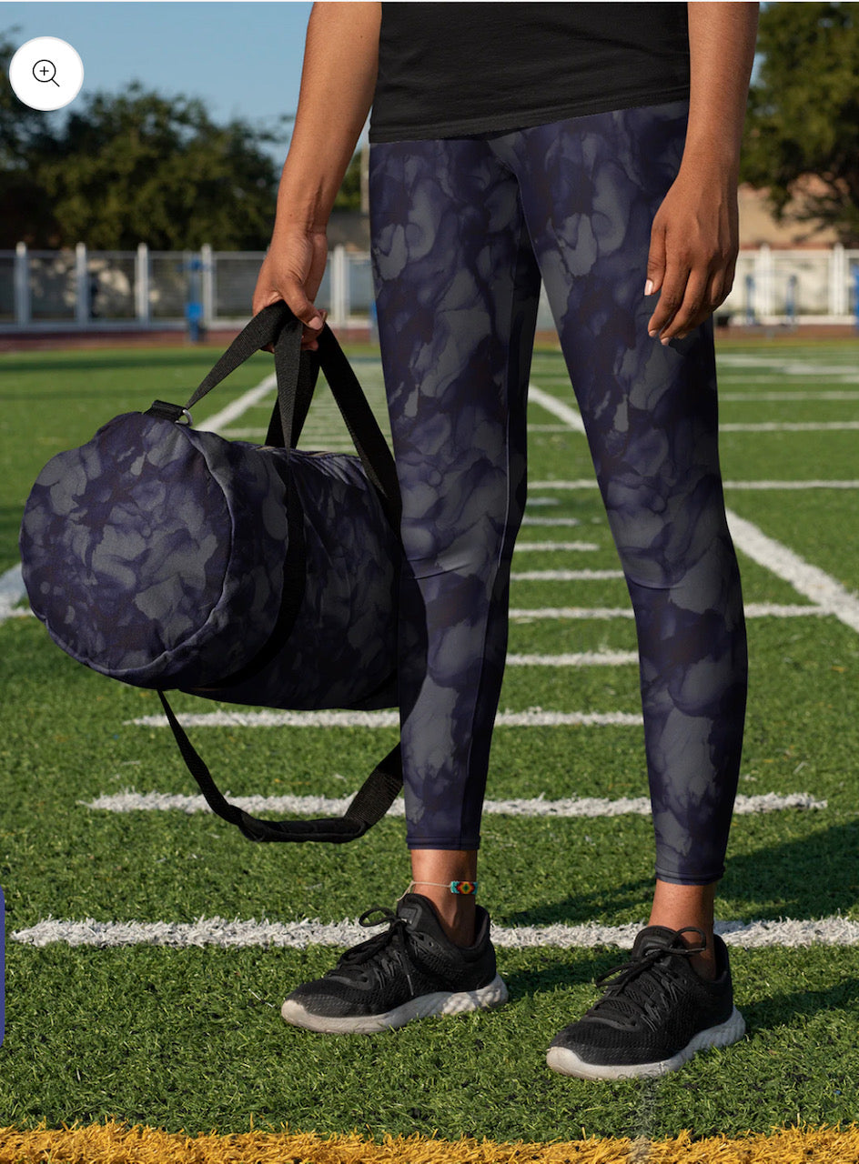 Side Pocket Leggings-Navy Ink