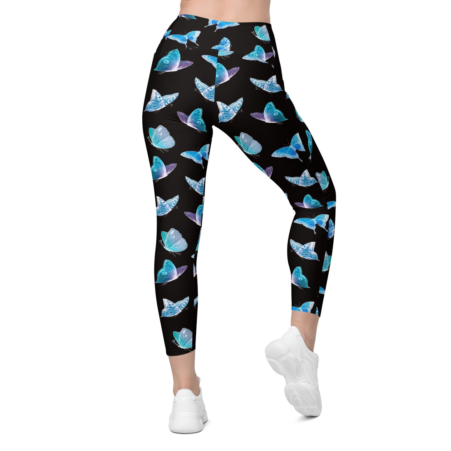 Side pocket Leggings-Butterfly