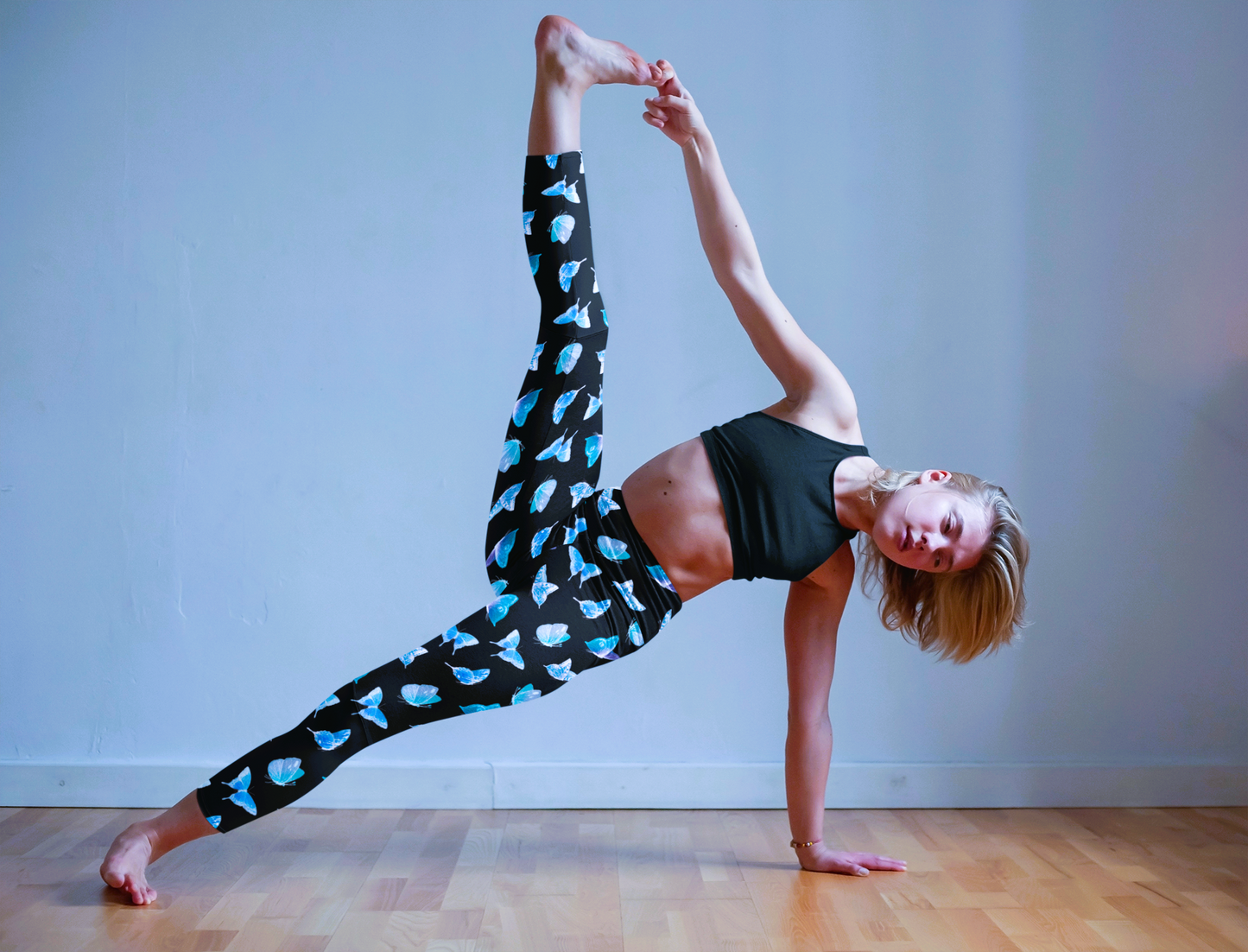 Side pocket Leggings-Butterfly