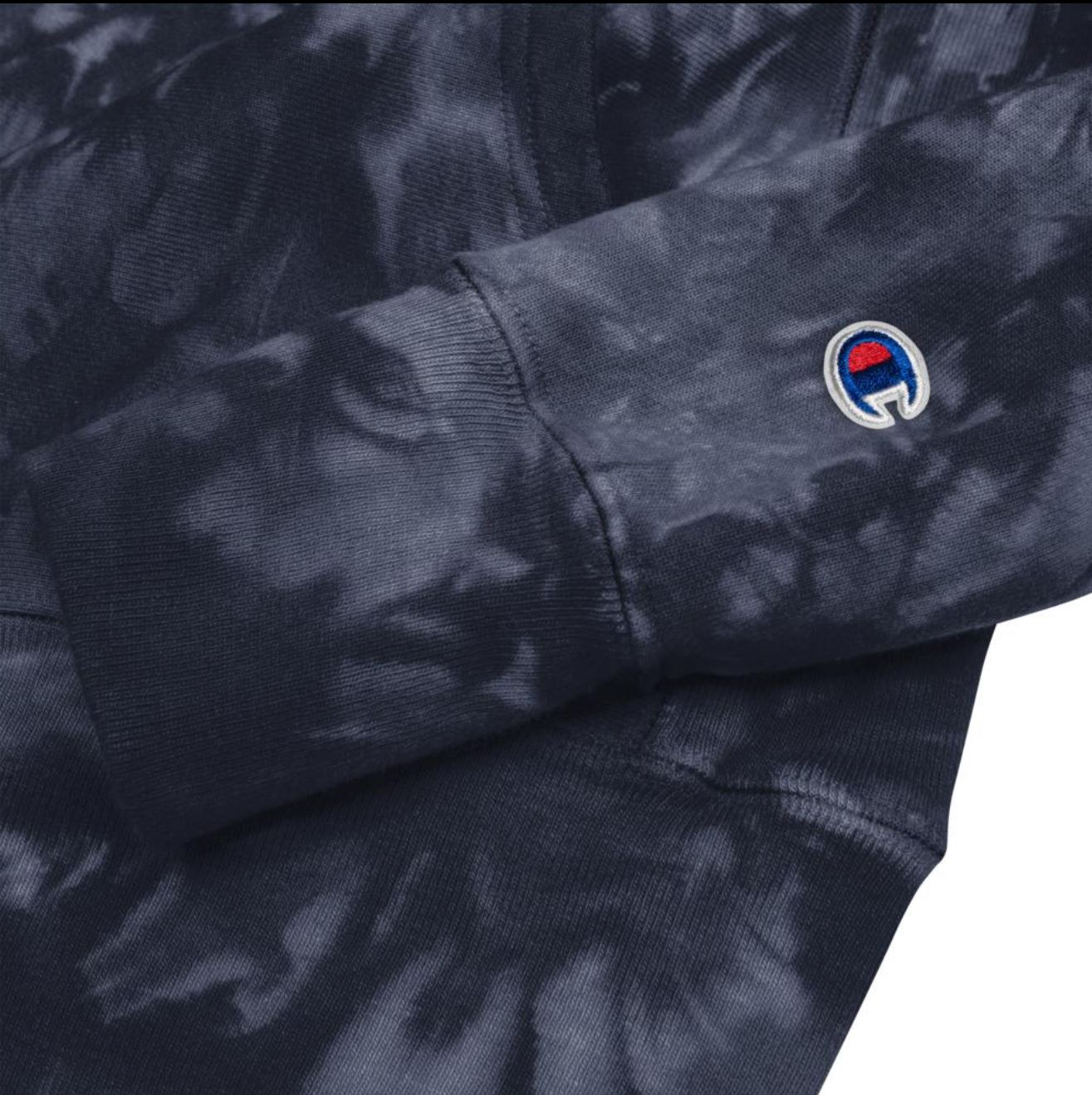 Tie-Dye Blue hoodie-No Limits Threads
