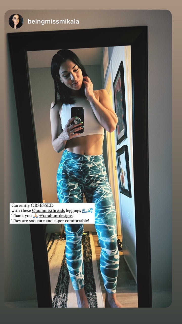 Side-pocket Leggings-Pool