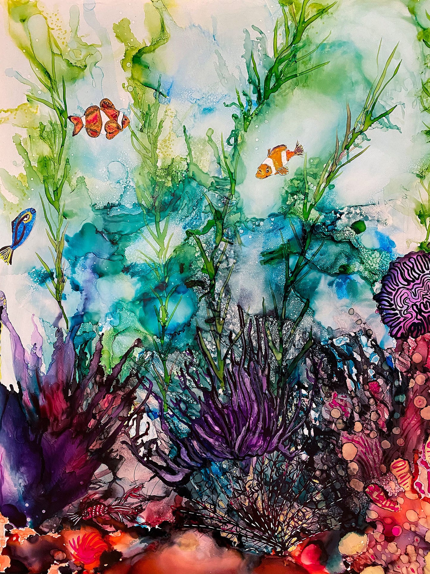 Glossy Metal Print-Sargasso Sea