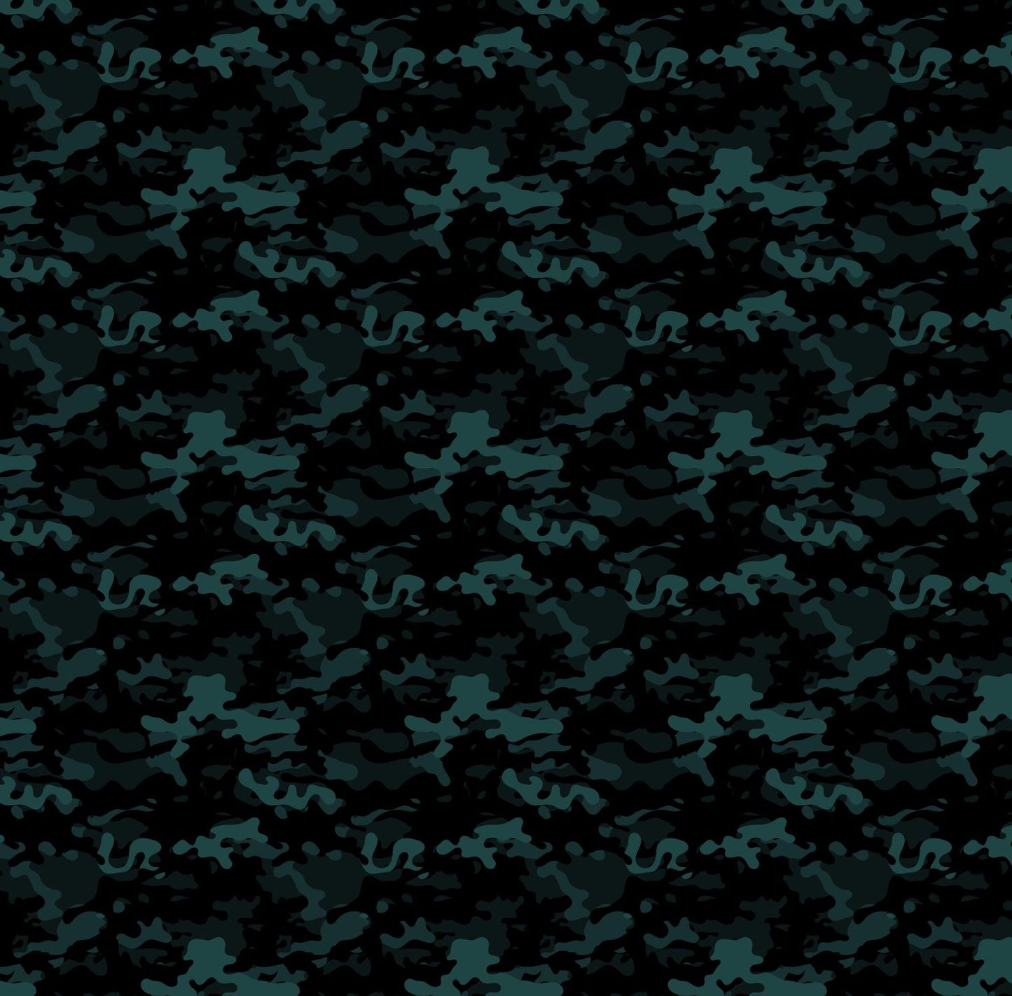 High Waist Yoga Leggings -Teal Camo