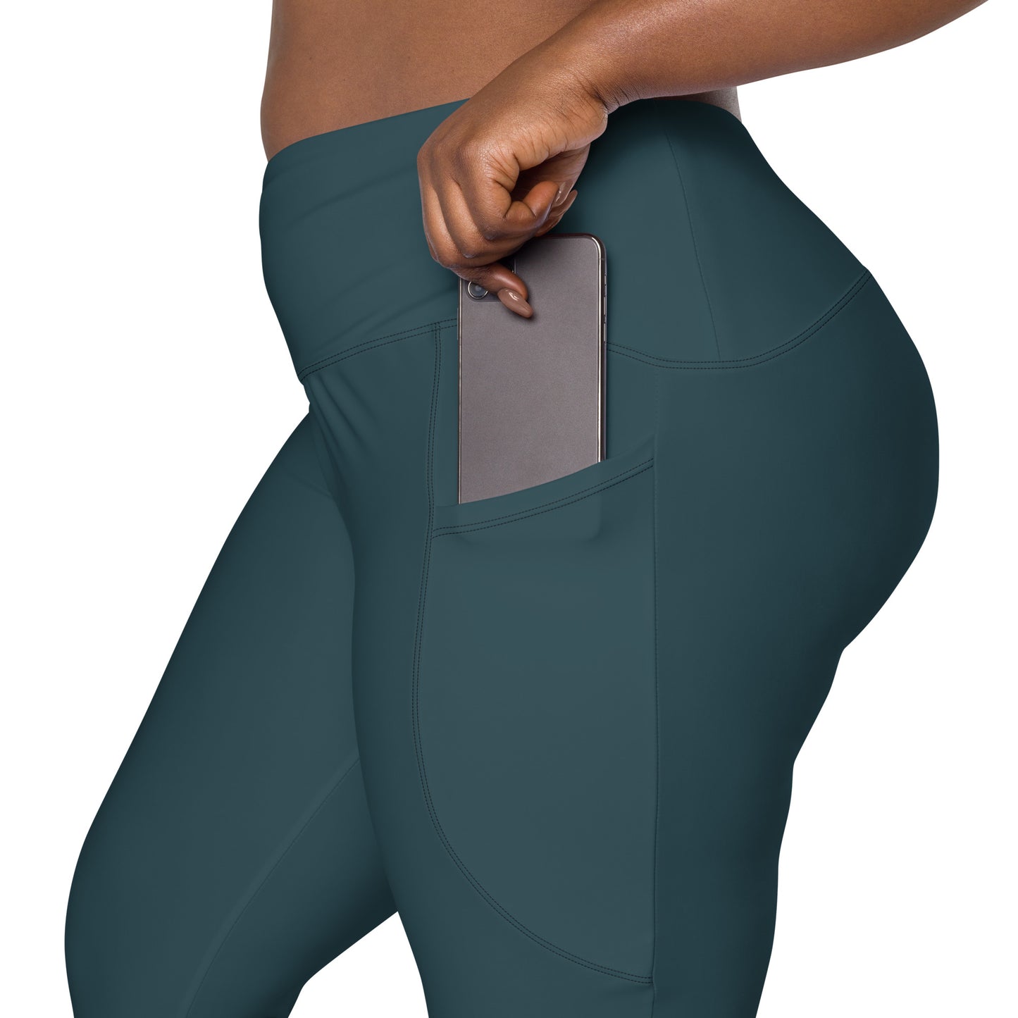 Side Pocket Leggings-Deep Teal