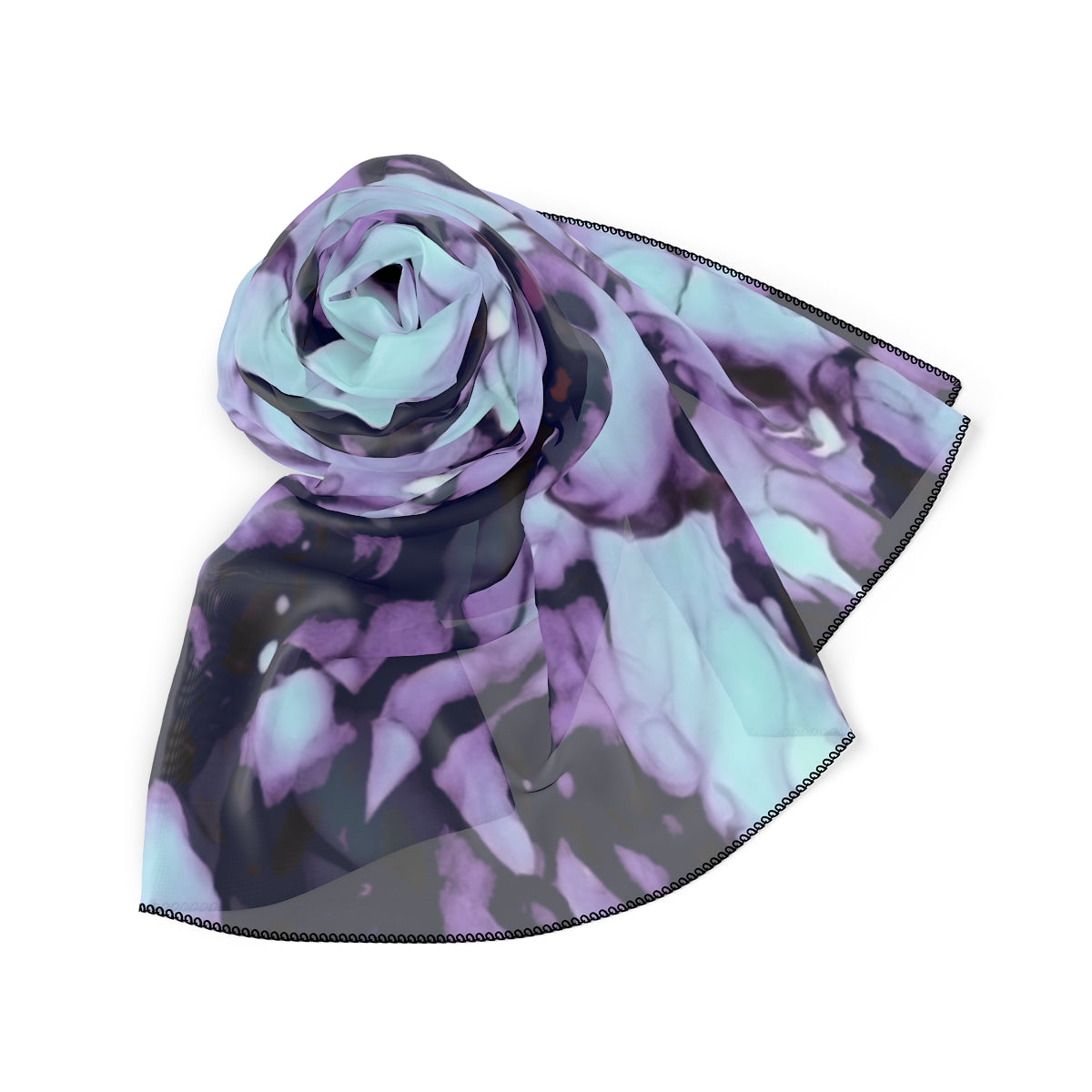 Poly Scarf-Hydrangea