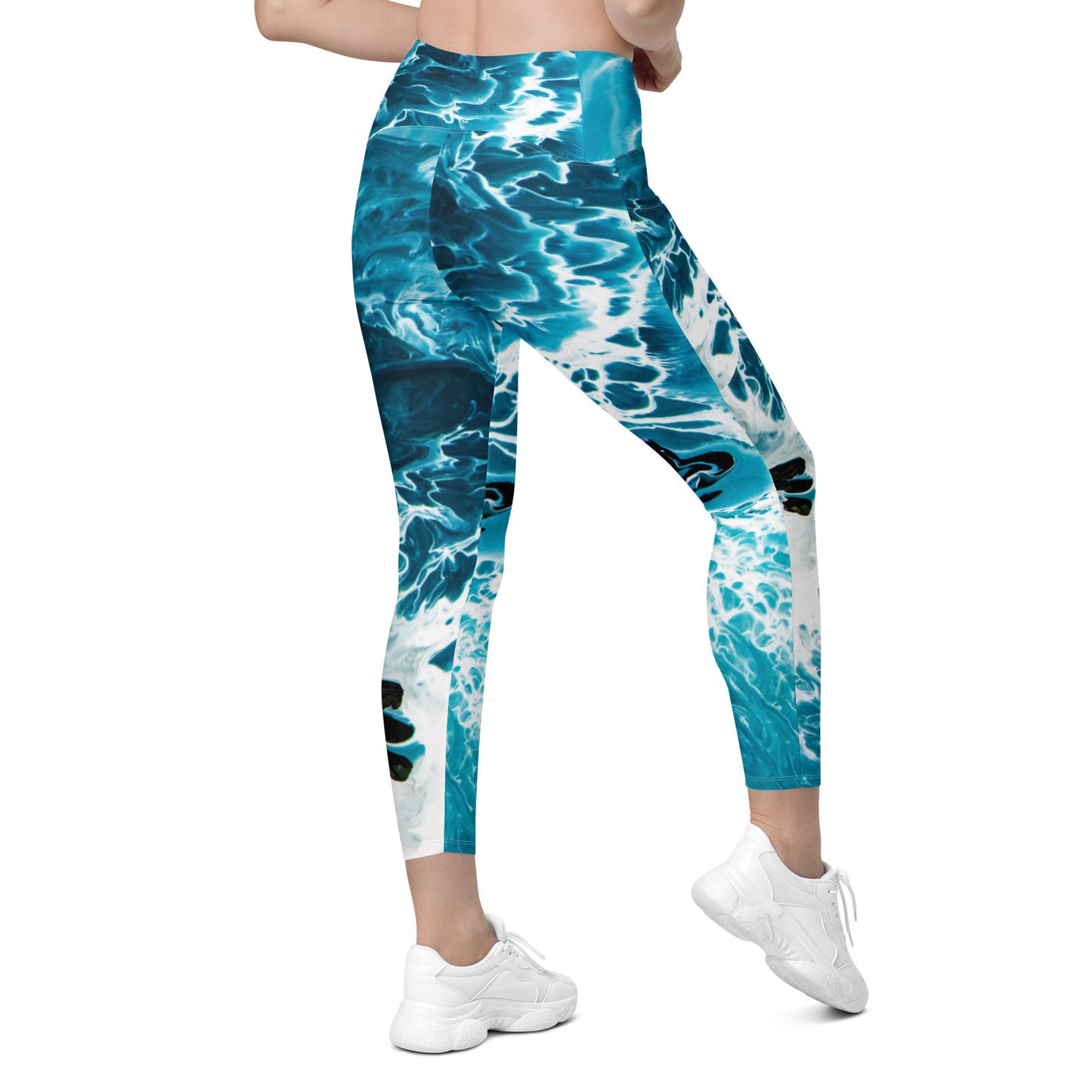 Crossover leggings with side-pockets-Cascade