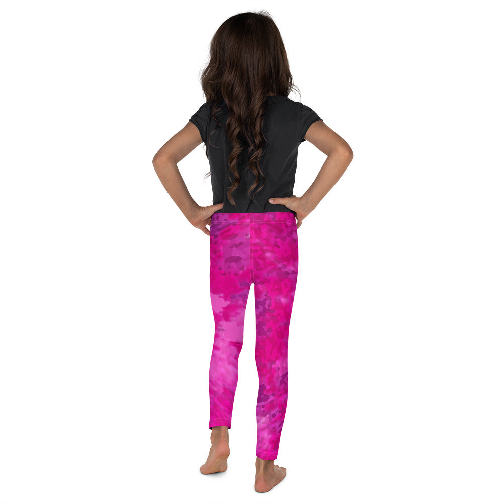 Girl's Leggings (2T-7 yrs) -Pink Wisteria-kids Leggings-TaraHuntDesigns