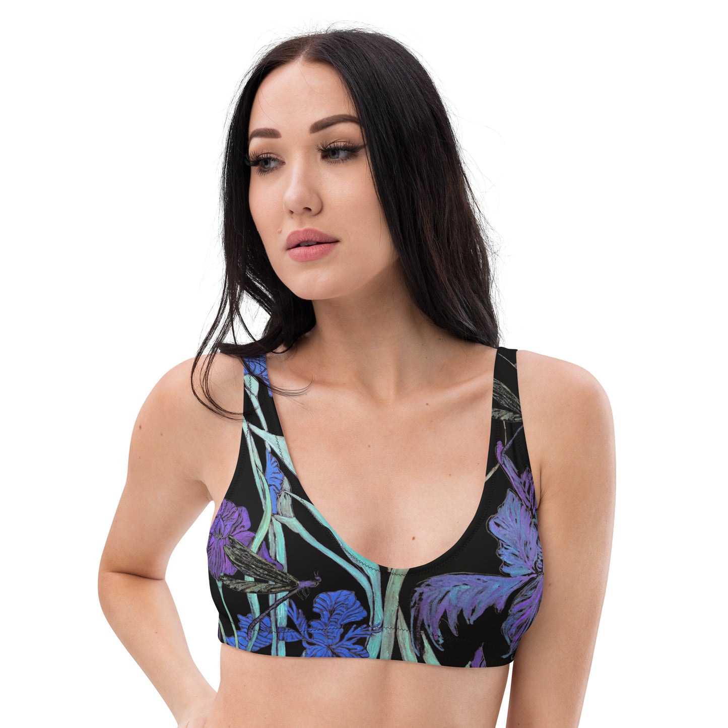 Bikini Top-Night Irises