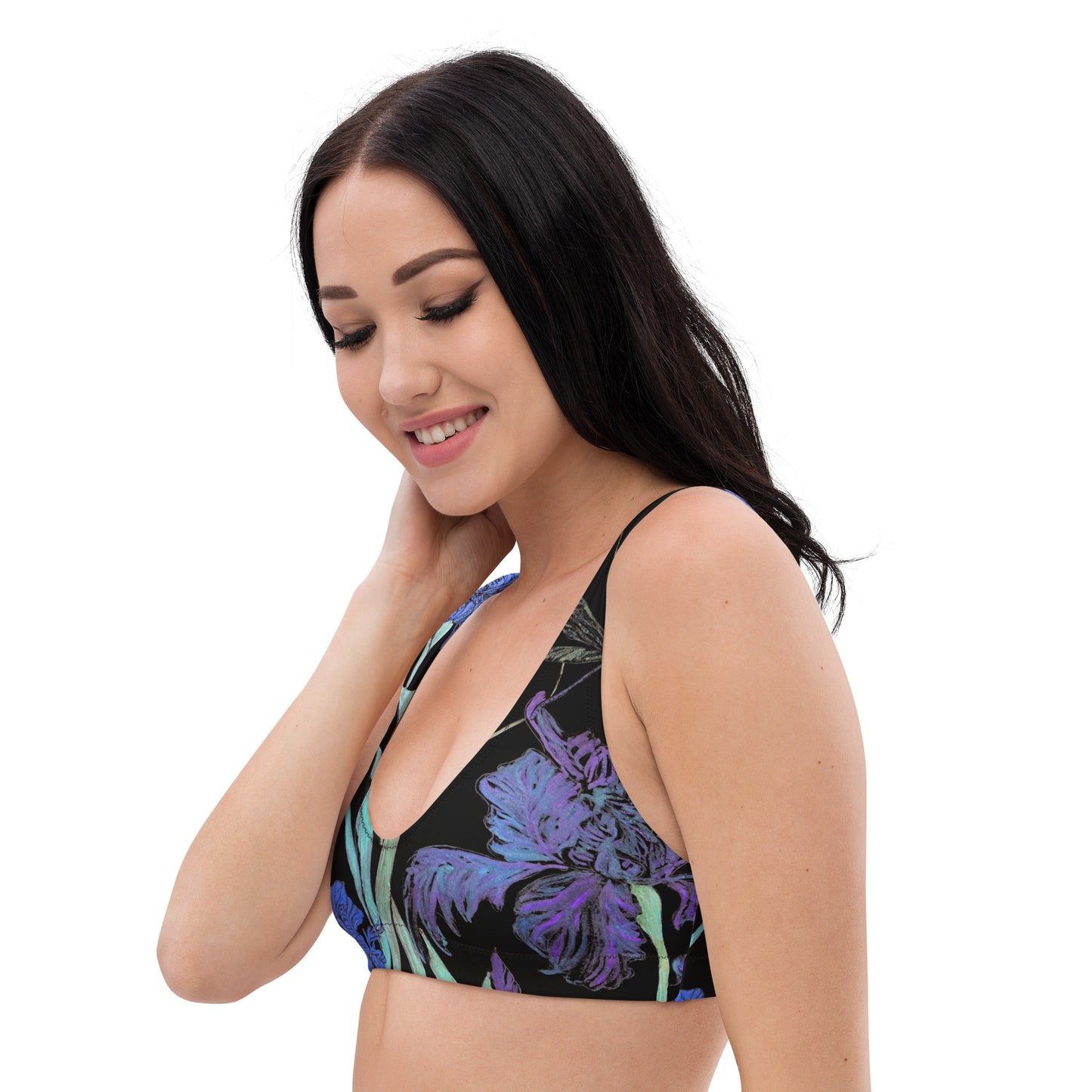 Bikini Top-Night Irises