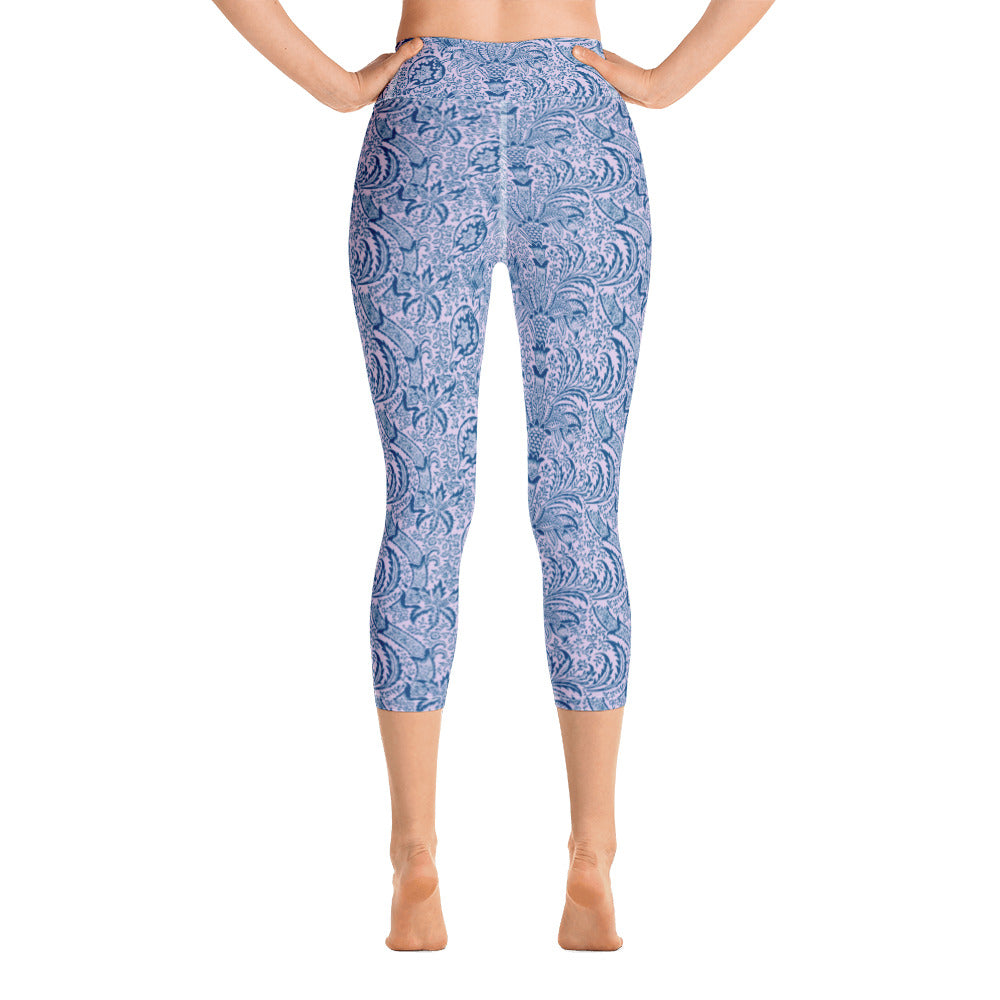Yoga Capri Leggings-Lavender Toile