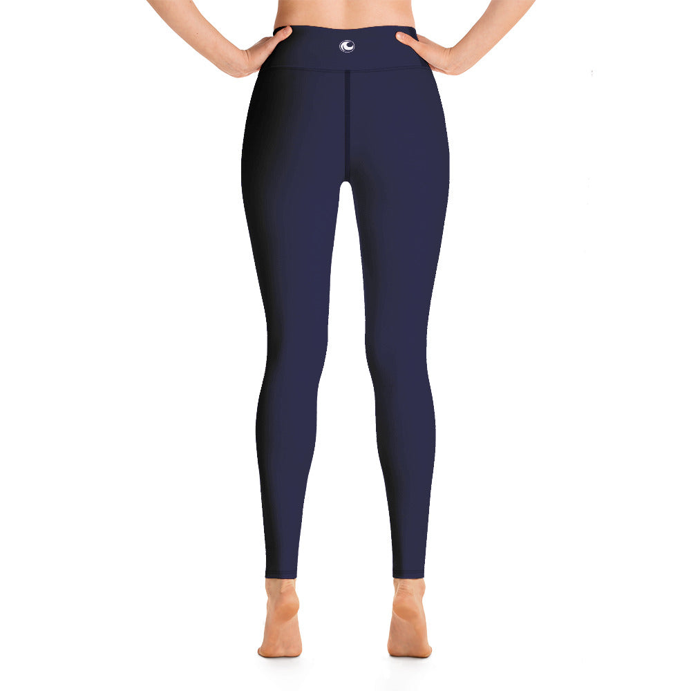 Long Yoga Leggings-Midnight Navy