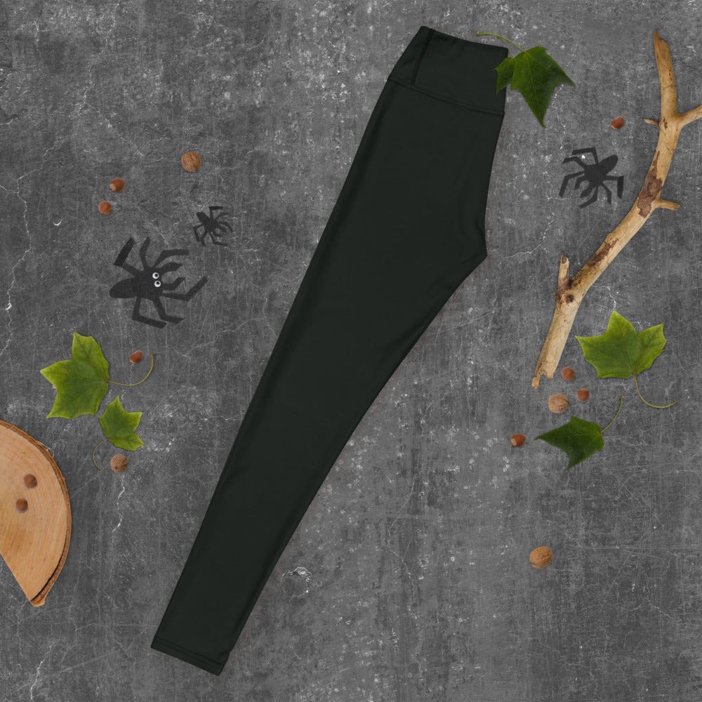 Hi-Waist Leggings-Olive