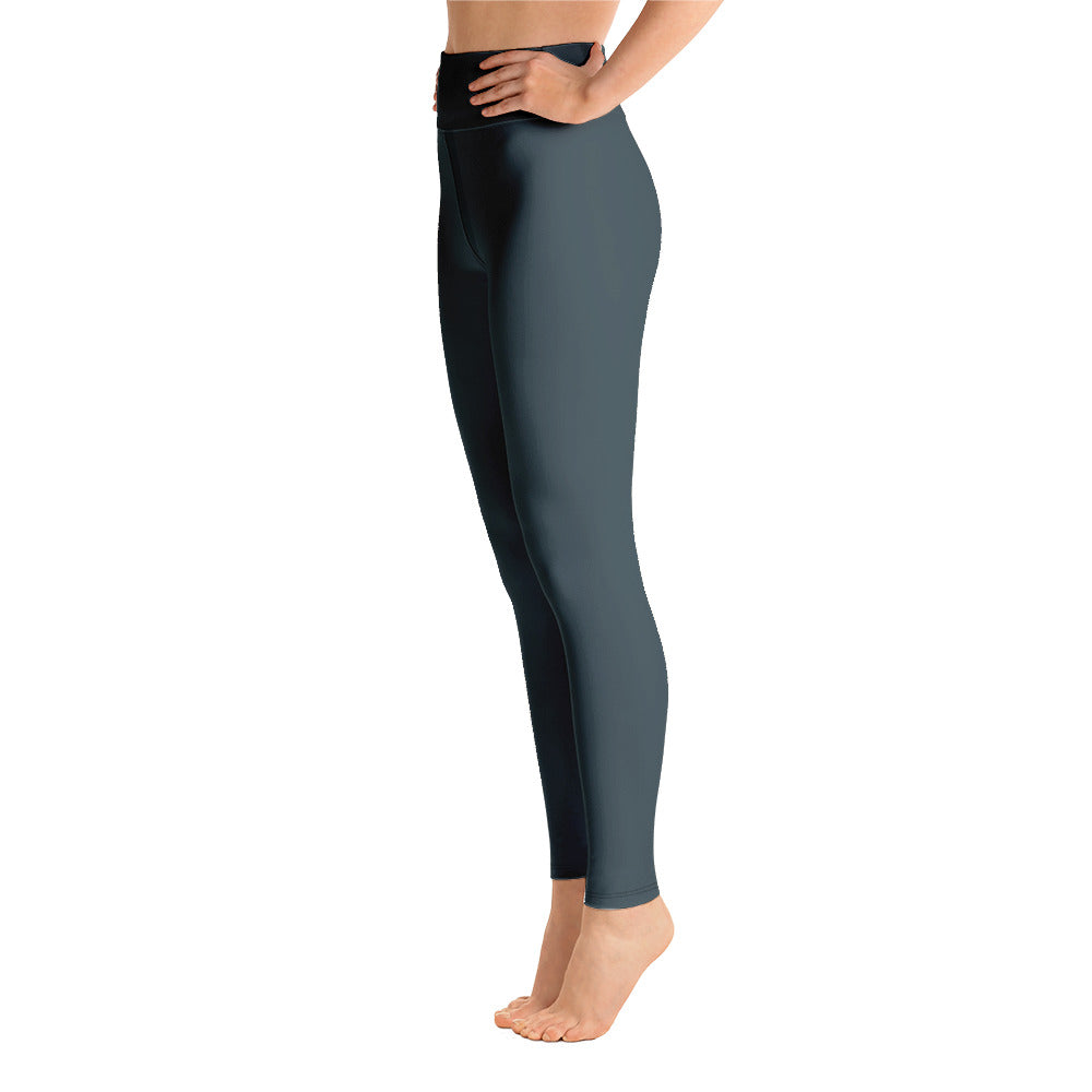 Hi-Waist Yoga Leggings-Deep Teal