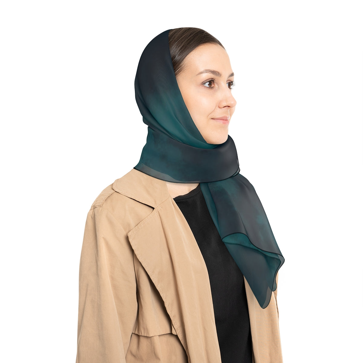 Poly Scarf-Emerald Ocean