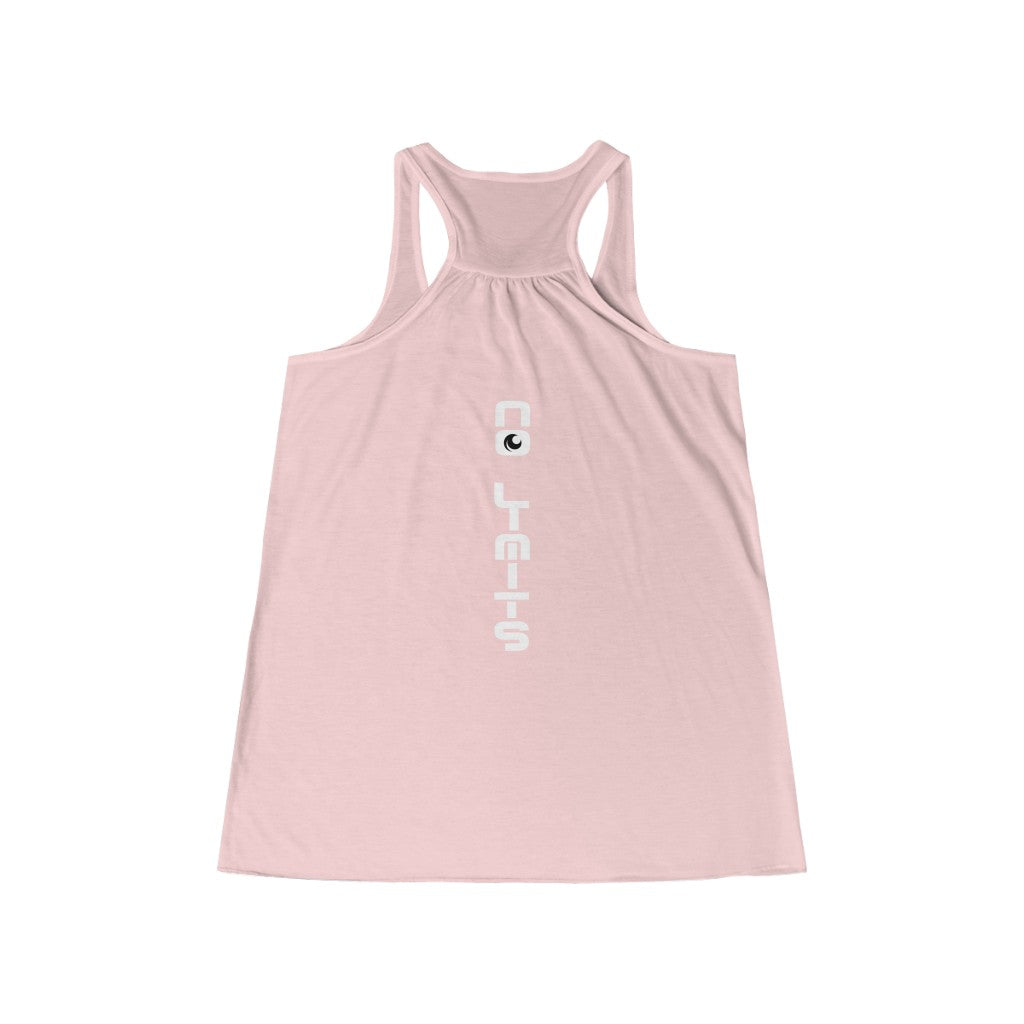 Women's Flowy Racerback Tank-No Limits No Excuses