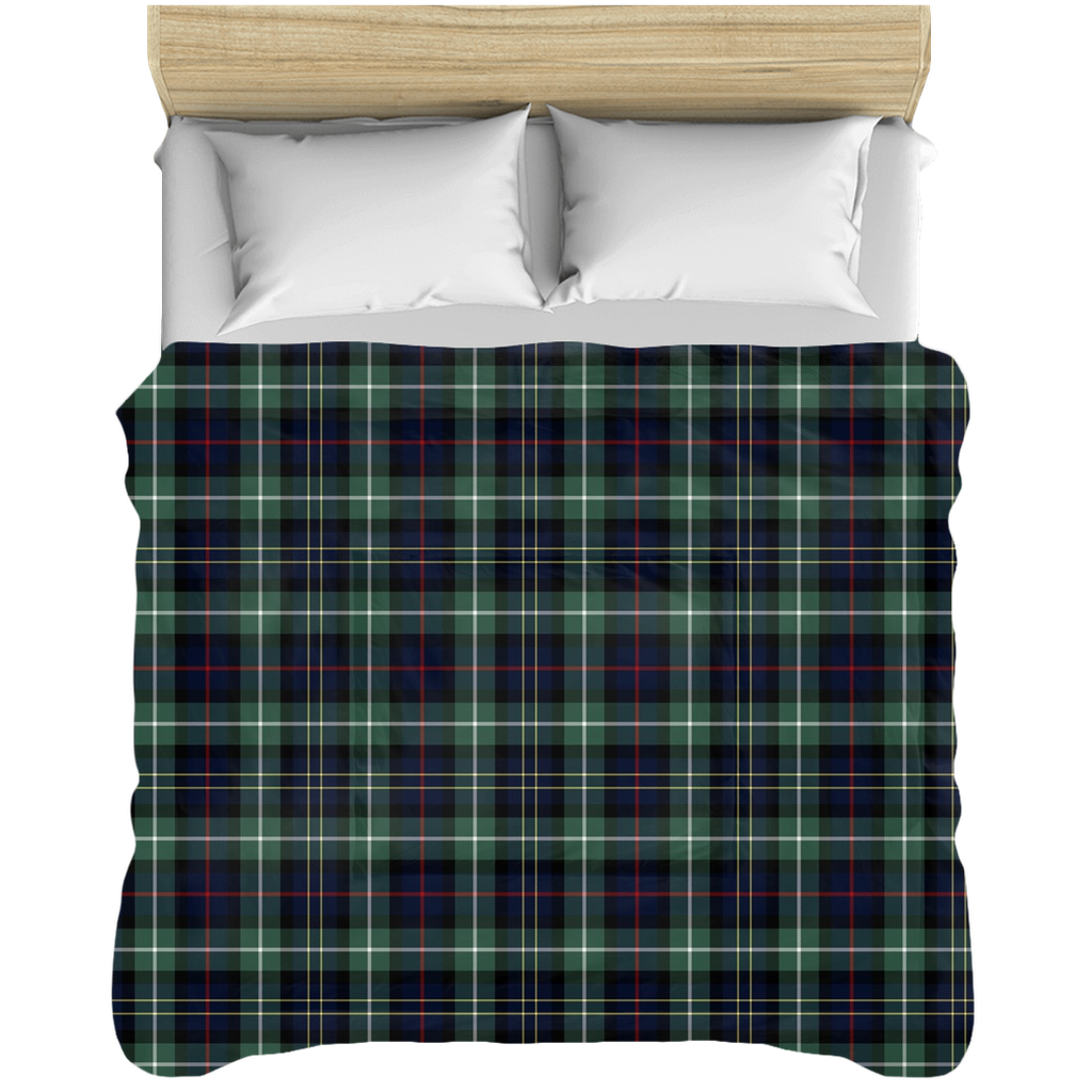 Green Tartan Plaid Microfiber comforter-comforter-TaraHuntDesigns