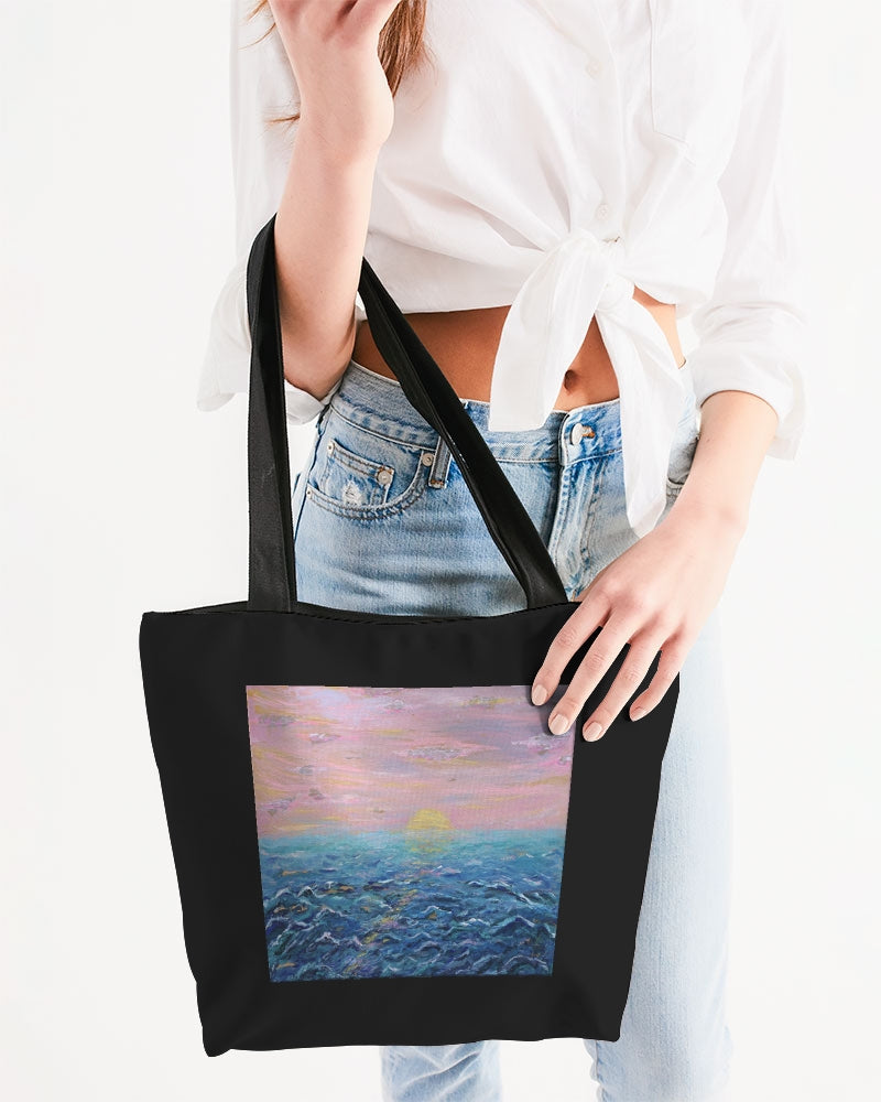 Canvas Zip Tote-Key West