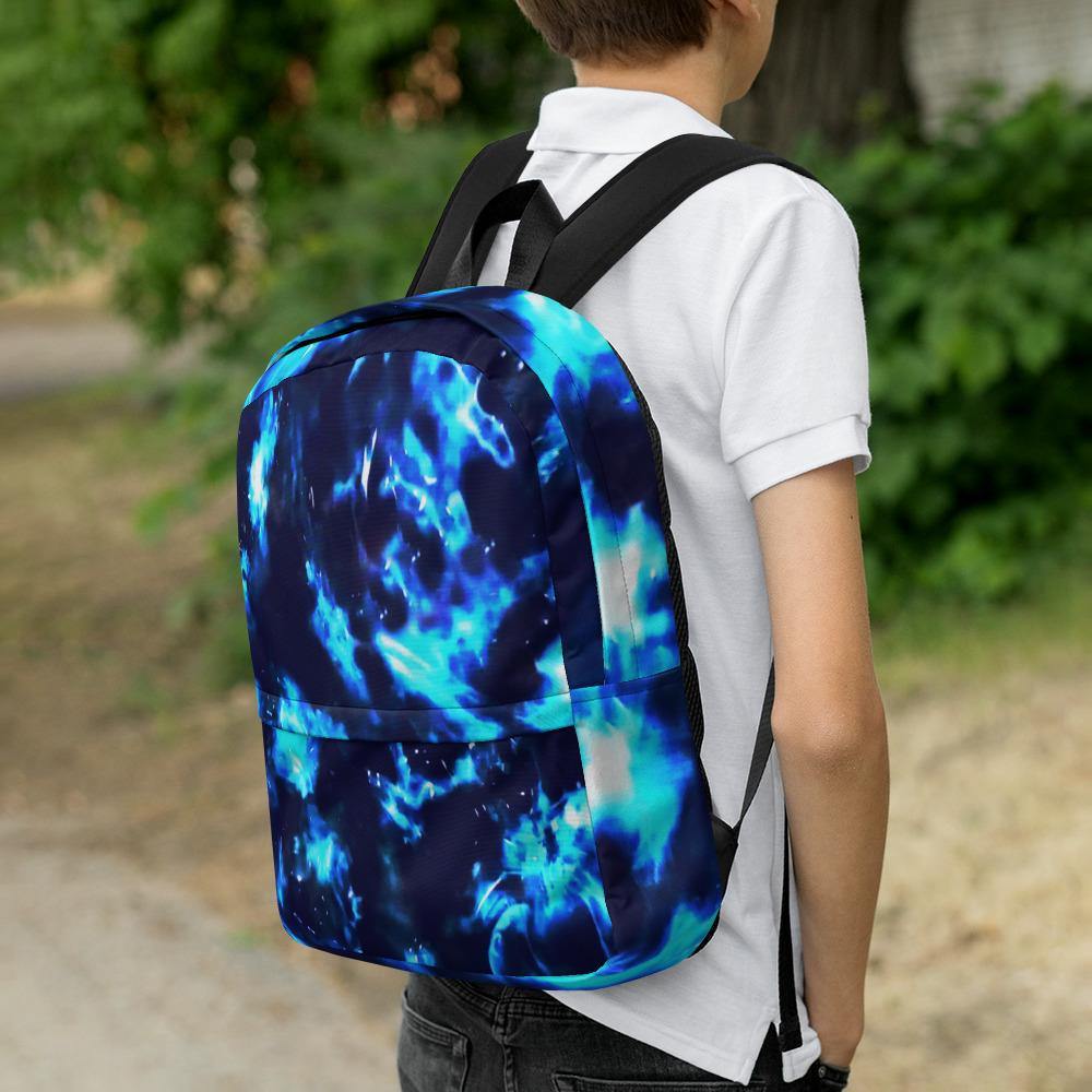 Blue Cenote Backpack with laptop pocket-TaraHuntDesigns