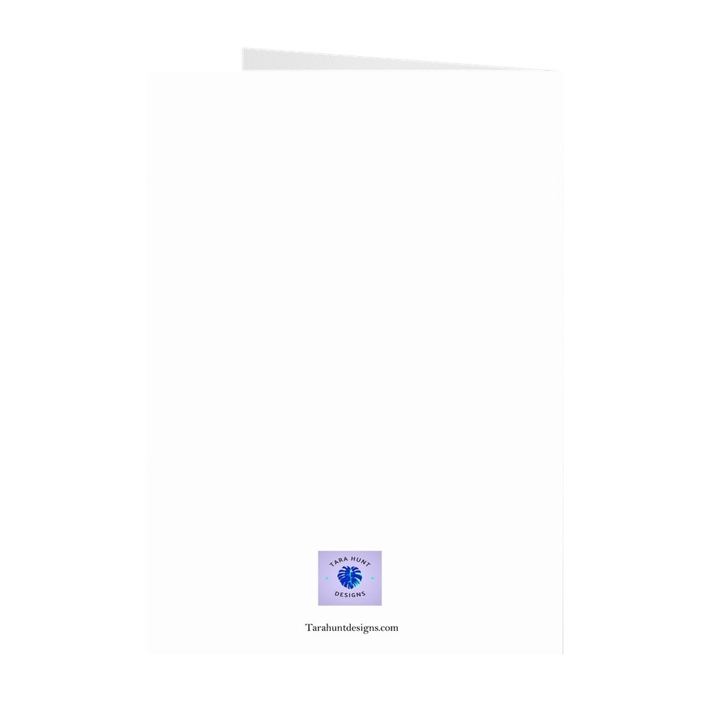 Blue Wave Greeting card-Greeting card-TaraHuntDesigns