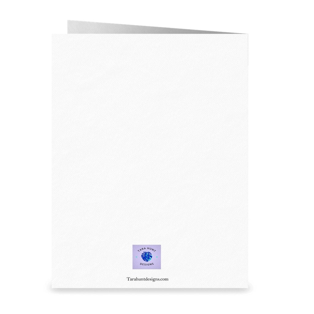 Blue Wave Greeting card-Greeting card-TaraHuntDesigns