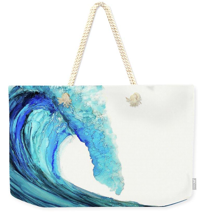 Blue Wave - Weekender Tote Bag-Weekender Tote Bag-TaraHuntDesigns