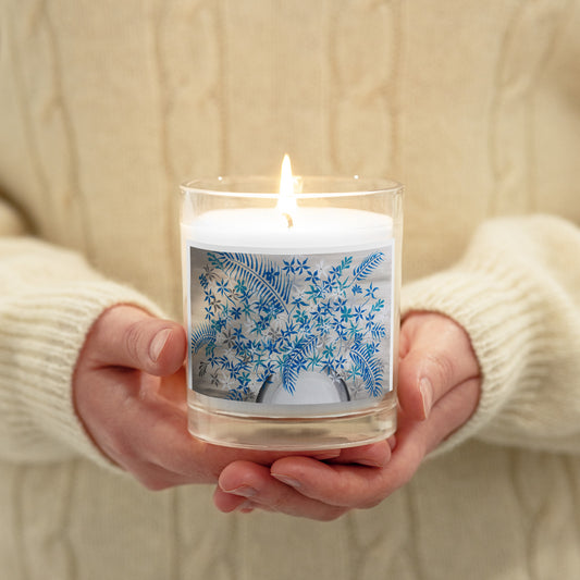 Scented Candle-Blue Flowers
