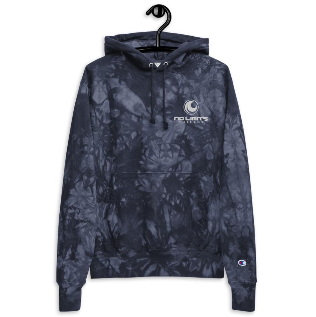 Tie-Dye Blue hoodie-No Limits Threads